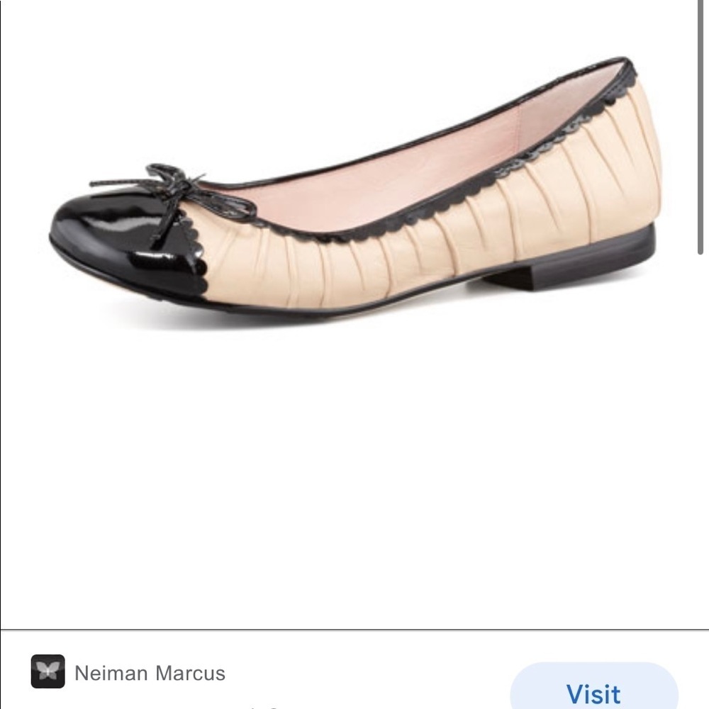Taryn Rose Bambi Cap-Toe Ballerina Flat. - Picture 2 of 9